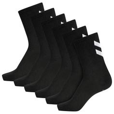 hummel hmlCHEVRON 6-PACK SOCKS Sportsocken BLACK/BLACK