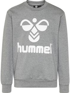 hummel HMLDOS SWEATSHIRT Funktionssweatshirt Kinder MEDIUM MELANGE