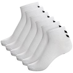 hummel hmlCHEVRON 6-PACK MID CUT SOCKS Freizeitsocken WHITE/WHITE