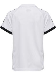 Rückansicht von hummel hmlCORE VOLLEY TEE KIDS Funktionsshirt Kinder WHITE