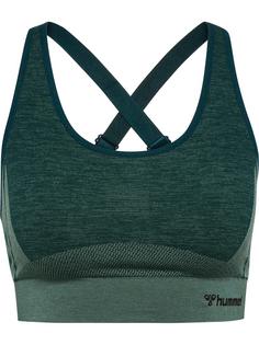 hummel hmlCLEA SEAMLESS SPORTS TOP Funktionstop Damen GREEN GABLES/GARDEN TOPIARY ME