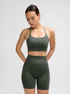 Rückansicht von hummel hmlTIFFY SEAMLESS SPORTS TOP Funktionstop Damen CLIMBING IVY