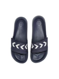 hummel LARSEN SLIPPER VC Badelatschen DRESS BLUE/WHITE