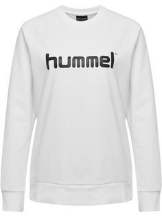 hummel HMLGO COTTON LOGO SWEATSHIRT WOMAN Funktionssweatshirt Damen WHITE