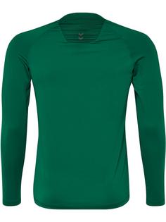 Rückansicht von hummel HML FIRST PERFORMANCE JERSEY L/S Funktionsshirt Herren EVERGREEN