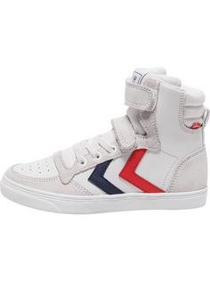 hummel SLIMMER STADIL LEATHER HIGH JR Sneaker Kinder WHITE