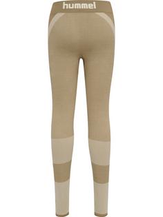 Rückansicht von hummel hmlSPIN SEAMLESS TIGHTS Tights Kinder SIMPLY TAUPE