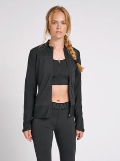 Rückansicht von hummel hmlJADA ZIP JACKET Funktionssweatshirt Damen BLACK