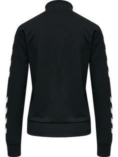 Rückansicht von hummel hmlLEGACY POLY WOMAN ZIP JACKET Funktionssweatshirt Damen BLACK