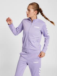 Rückansicht von hummel hmlLEGACY POLY WOMAN ZIP JACKET Funktionssweatshirt Damen HEIRLOOM LILAC