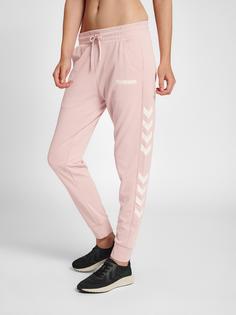 Rückansicht von hummel hmlLEGACY POLY WOMAN REGULAR PANTS Trainingshose Damen CHALK PINK
