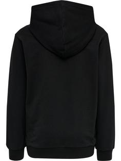 Rückansicht von hummel hmlDUO HOODIE Hoodie Kinder BLACK
