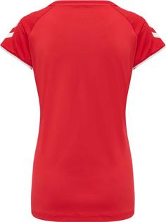 Rückansicht von hummel hmlCORE VOLLEY STRETCH TEE WO Funktionsshirt Damen TRUE RED