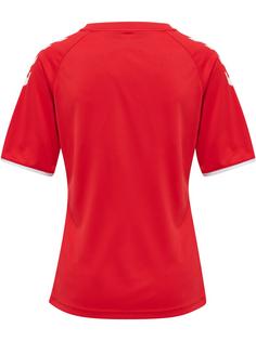 Rückansicht von hummel hmlCORE VOLLEY TEE WO Funktionsshirt Damen TRUE RED