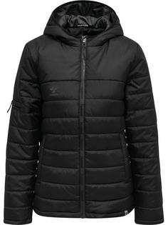 hummel hmlNORTH QUILTED HOOD JACKET WOMAN Trainingsjacke Damen BLACK/ASPHALT