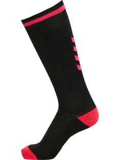 hummel ELITE INDOOR SOCK HIGH Sportsocken BLACK/DIVA PINK