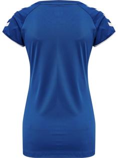 Rückansicht von hummel hmlCORE VOLLEY STRETCH TEE WO Funktionsshirt Damen TRUE BLUE