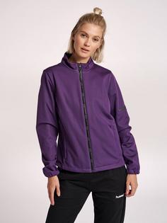 Rückansicht von hummel hmlNORTH SOFTSHELL JACKET WOMAN Trainingsjacke Damen CROWN JEWEL