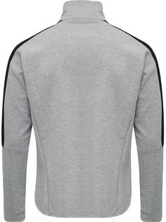 Rückansicht von hummel hmlTROPPER ZIP JACKET Funktionssweatshirt Herren GREY MELANGE
