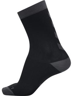 Rückansicht von hummel ELEMENT INDOOR SPORT SOCK 2 PACK Sportsocken BLACK/ASPHALT