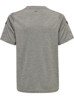Rückansicht von hummel hmlCORE XK POLY JERSEY S/S KIDS Funktionsshirt Kinder GREY MELANGE