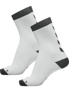 hummel ELEMENT INDOOR SPORT SOCK 2 PACK Sportsocken WHITE/ASPHALT