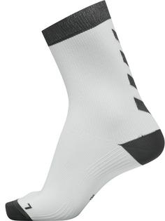 Rückansicht von hummel ELEMENT INDOOR SPORT SOCK 2 PACK Sportsocken WHITE/ASPHALT