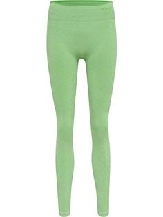 hummel hmlMT UNA SEAMLESS MID WAIST TIGHTS Tights Damen SUMMER GREEN MELANGE