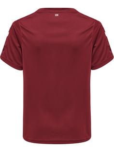 Rückansicht von hummel hmlCORE XK POLY JERSEY S/S KIDS Funktionsshirt Kinder MAROON