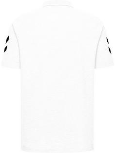 Rückansicht von hummel HMLGO KIDS COTTON POLO Funktionsshirt Kinder WHITE