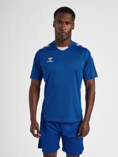 Rückansicht von hummel hmlCORE XK POLY JERSEY S/S Funktionsshirt Herren TRUE BLUE