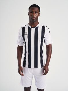 Rückansicht von hummel hmlCORE XK STRIPED JERSEY S/S Funktionsshirt Herren WHITE/BLACK