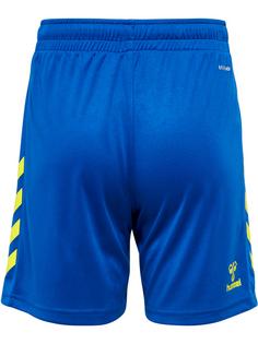 Rückansicht von hummel hmlCORE XK POLY SHORTS KIDS Funktionsshorts Kinder TRUE BLUE/BLAZING YELLOW