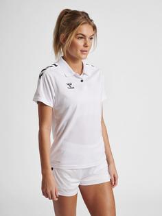 Rückansicht von hummel hmlCORE XK FUNCTIONAL POLO WOMAN Funktionsshirt Damen WHITE