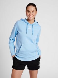 Rückansicht von hummel hmlOLIVIA HOODIE Hoodie Damen AIRY BLUE