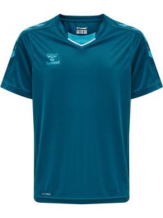 hummel hmlCORE XK POLY JERSEY S/S KIDS Funktionsshirt Kinder BLUE CORAL