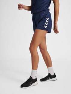 Rückansicht von hummel hmlCORE XK POLY SHORTS WOMAN Funktionsshorts Damen MARINE