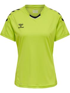 hummel hmlCORE XK POLY JERSEY S/S WOMAN Funktionsshirt Damen LIME POPSICLE