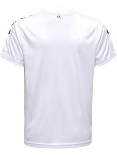 Rückansicht von hummel hmlCORE XK POLY JERSEY S/S KIDS Funktionsshirt Kinder WHITE/TRUE BLUE