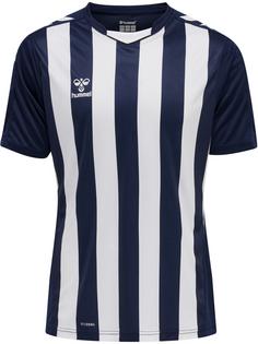 hummel hmlCORE XK STRIPED JERSEY S/S Funktionsshirt Herren MARINE/WHITE