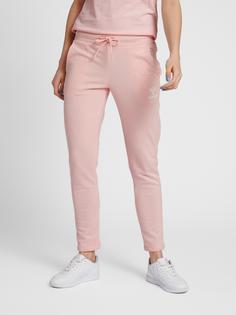 Rückansicht von hummel hmlNONI 2.0 TAPERED PANTS Hose Damen CHALK PINK