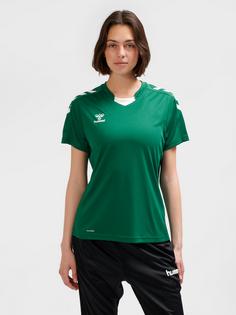 Rückansicht von hummel hmlCORE XK POLY JERSEY S/S WOMAN Funktionsshirt Damen EVERGREEN
