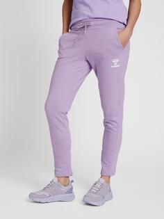 Rückansicht von hummel hmlNONI 2.0 TAPERED PANTS Hose Damen HEIRLOOM LILAC