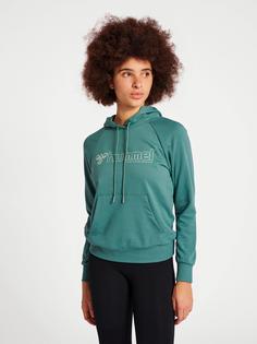 Rückansicht von hummel hmlNONI 2.0 HOODIE Hoodie Damen NORTH ATLANTIC