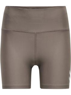hummel hmlTE TOLA HW TIGHT SHORTS Funktionsshorts Damen DRIFTWOOD