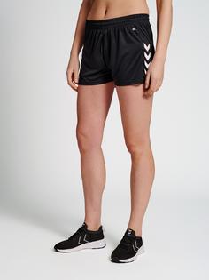 Rückansicht von hummel hmlCORE XK POLY SHORTS WOMAN Funktionsshorts Damen BLACK3