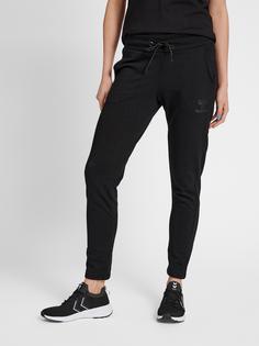 Rückansicht von hummel hmlNONI 2.0 TAPERED PANTS Hose Damen BLACK