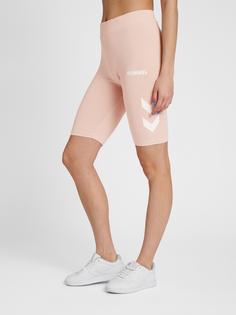 Rückansicht von hummel hmlLEGACY WOMAN TIGHT SHORTS Funktionsshorts Damen CHALK PINK