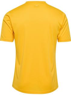 Rückansicht von hummel hmlCORE XK POLY JERSEY S/S Funktionsshirt Herren SPORTS YELLOW