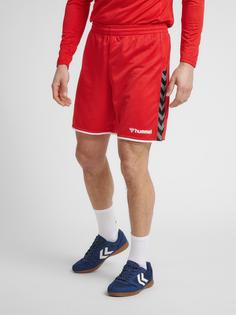 Rückansicht von hummel hmlAUTHENTIC POLY SHORTS Funktionsshorts Herren TRUE RED